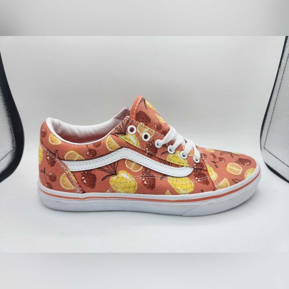 Vans Old Skool Skate Shoes FRUIT Pineapple Cherries Orange